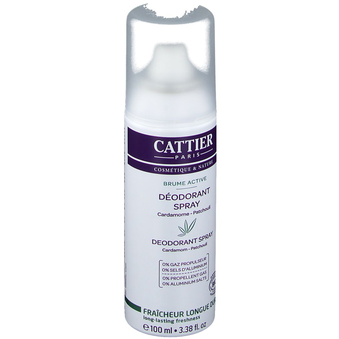 CATTIER Deodorant Brume Active - Kardamom & Patchouli