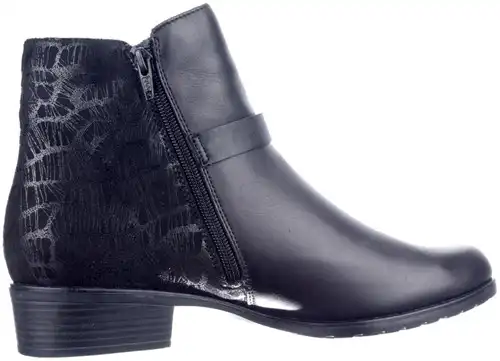 Remonte zwart D6894-00 - maat 38 enkellaars zwart - maat 38 Calandschoen