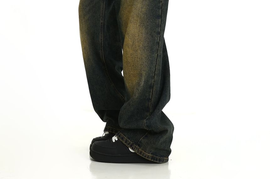 Meiksip - Hoge taille losse rechte jeans