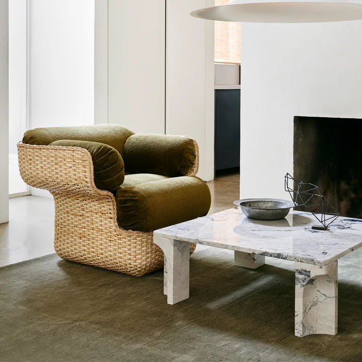 Gubi - Doric Couchtisch, 80 x 80 cm, electric grey