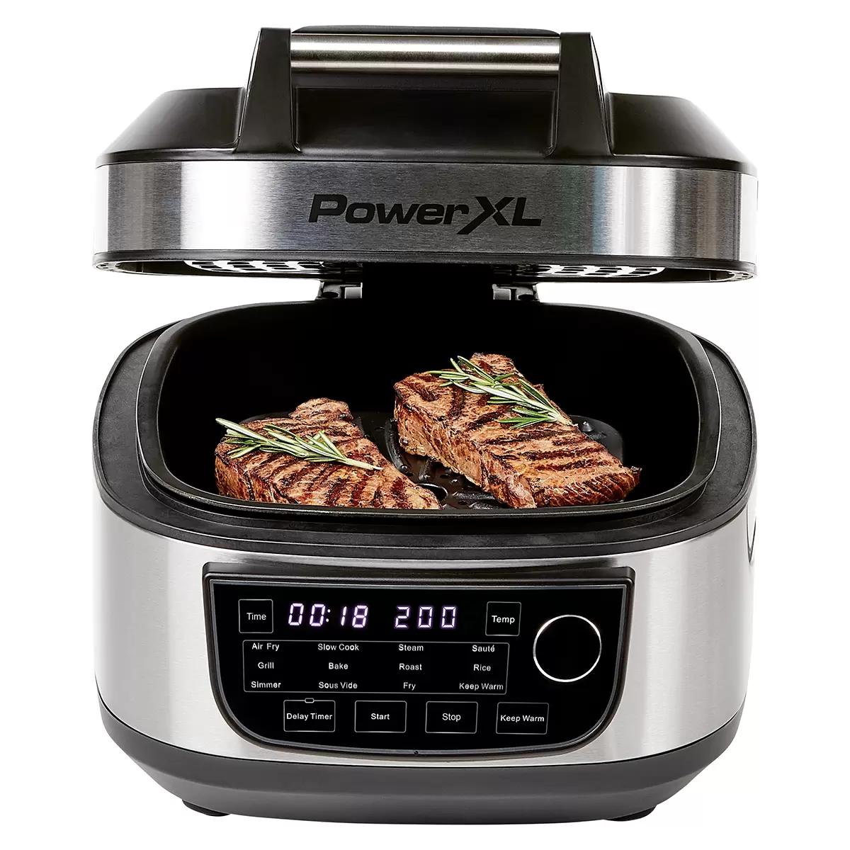 Multi Cooker Power XL 12-in-1 schwarz,silber