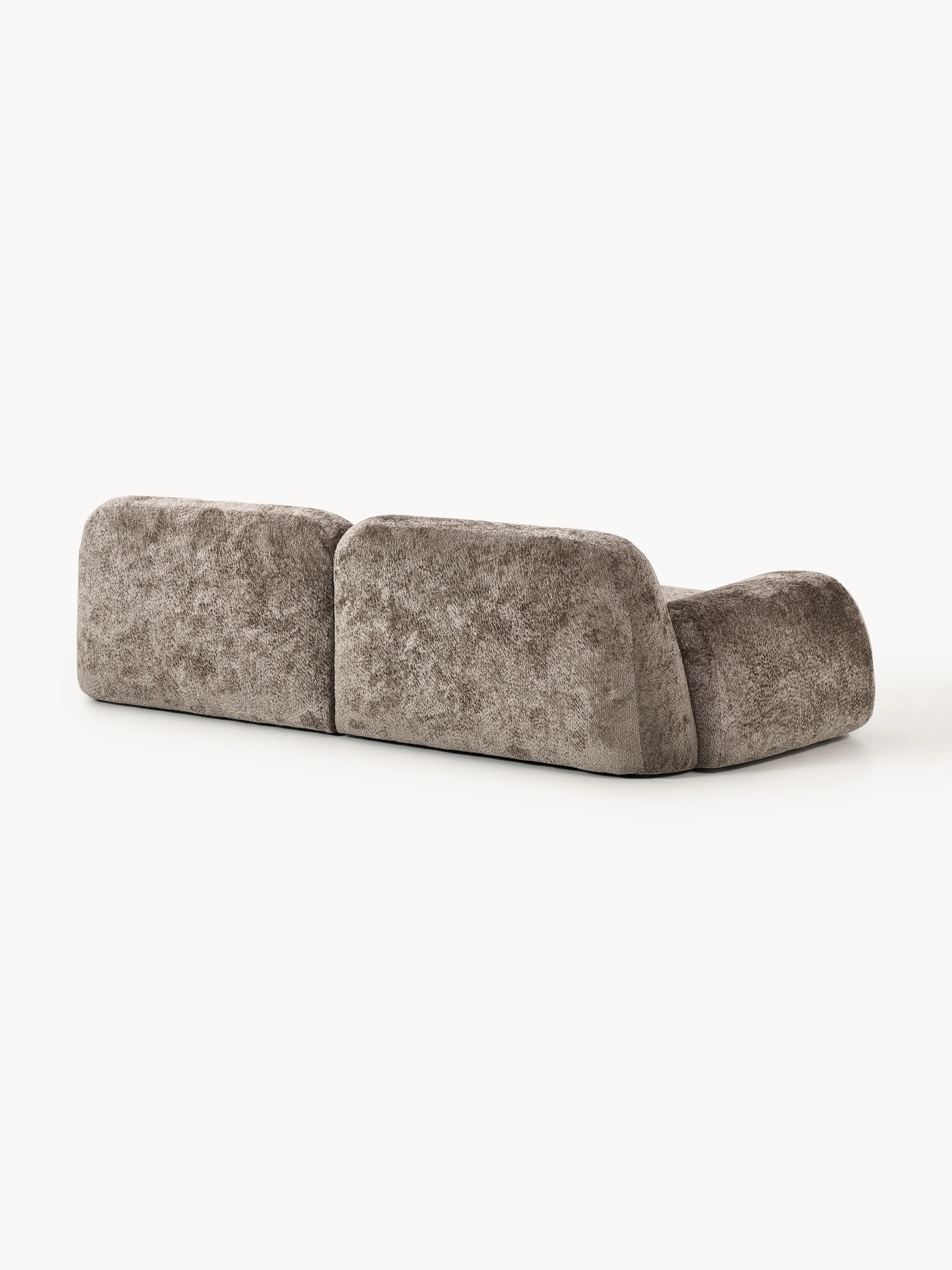 Modulaire bank Wolke (3-zits) van teddy-bouclé