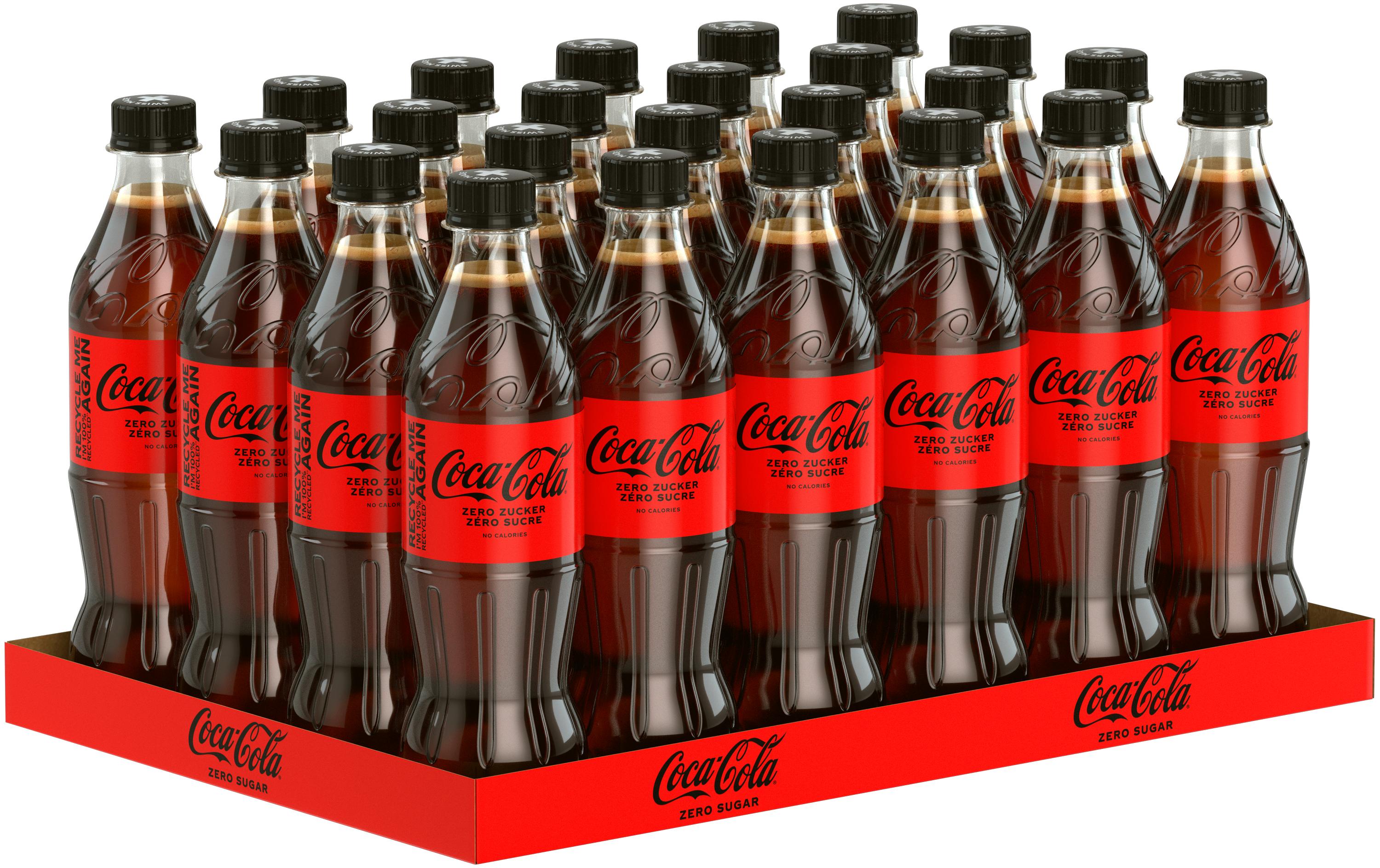 Soft-Drinks Zero 24 x 0.5 lZuckerfreies Erfrischungsgetränk mit Koffein und Kohlensäure