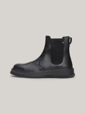 Botas Chelsea de couro com logotipo
