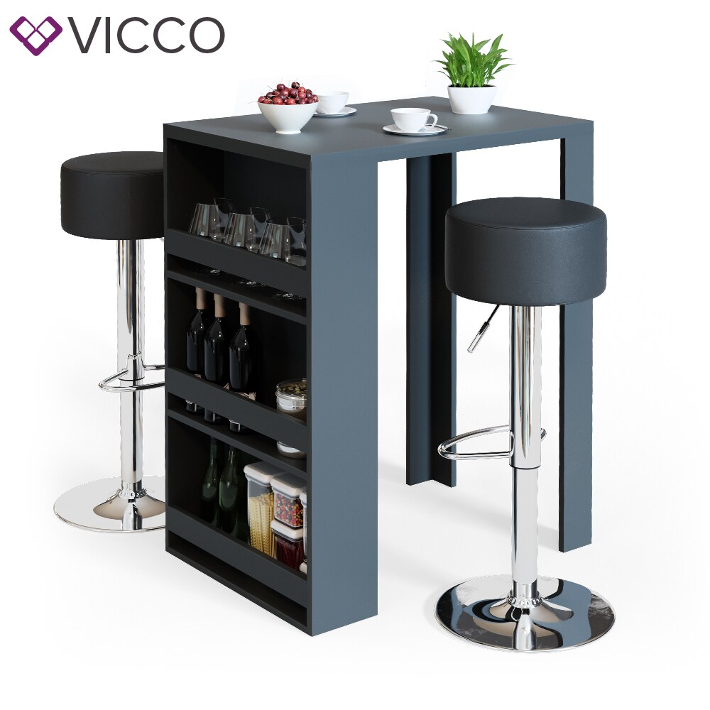 VICCO Bartisch Bar Tresen drei Farben Bartresen Stehtisch Tisch Tisch Bistrotisch inkl. Barhocker