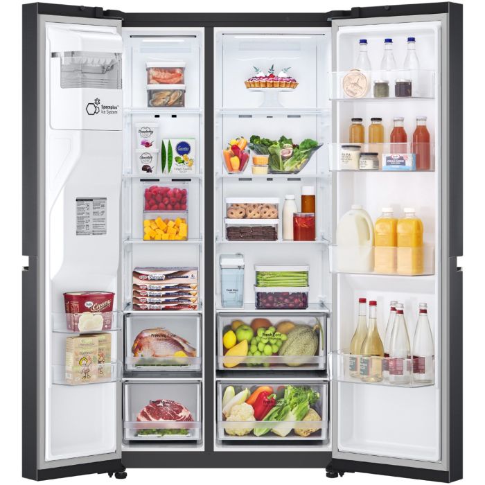 LG Side by Side GSLV71MCTD Matte Black - interner Wassertank // 70€ LG Cashback