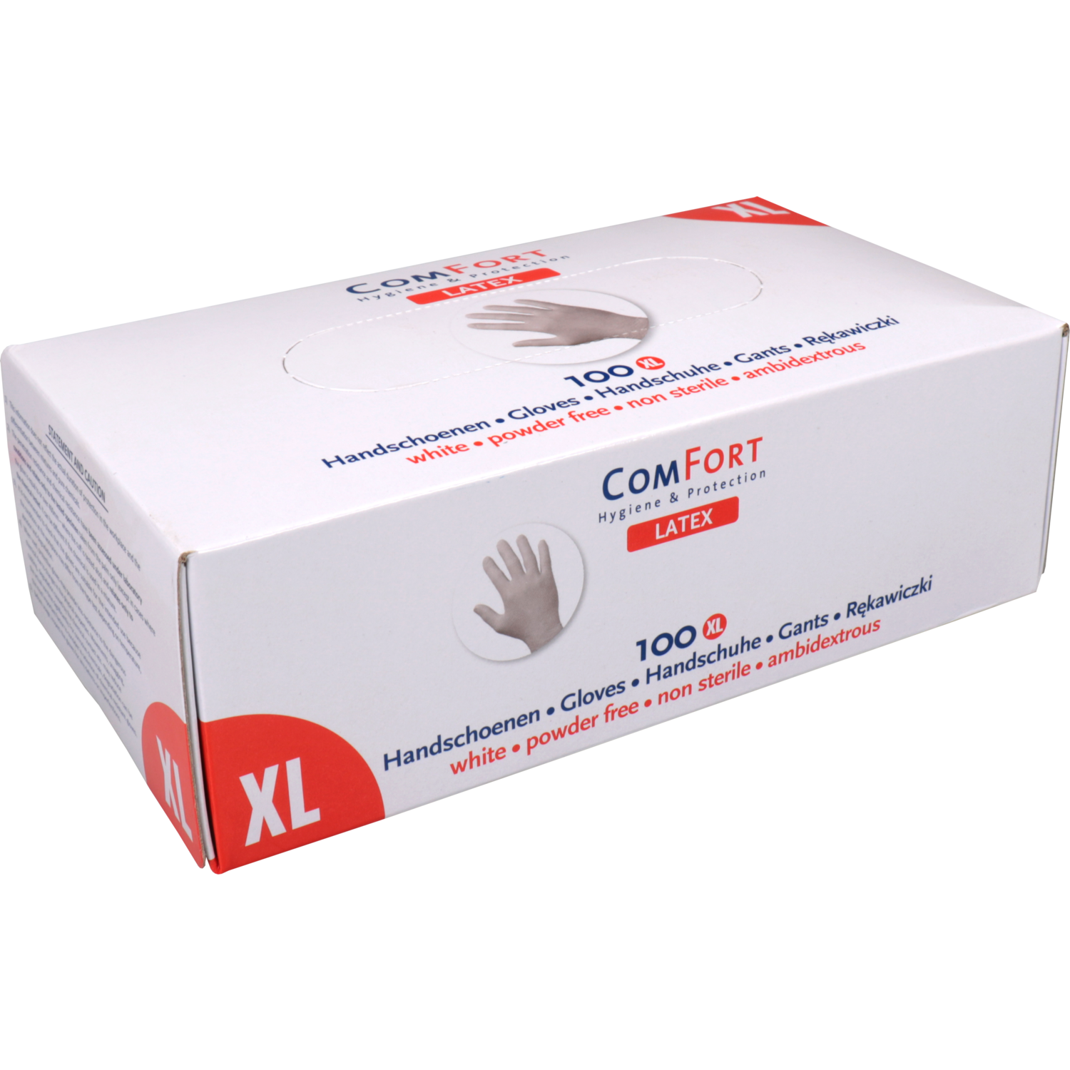 ComFort Handschoen, Latex, ongepoederd, XL, 5.9gr, wit