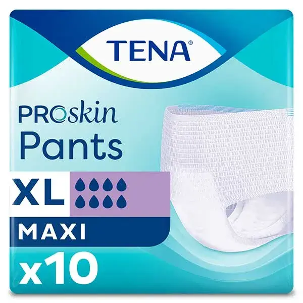 TENA Proskin Pants Roupa Íntima Absorvente Maxi Tamanho XL 3 x 10 unidades