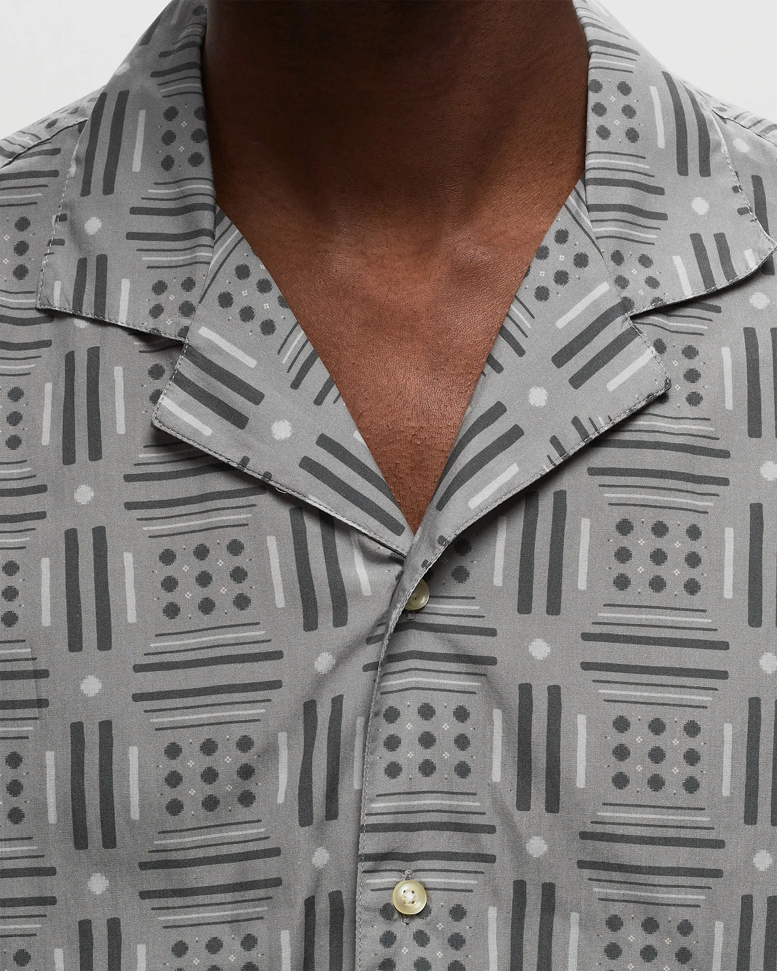 Officine Générale EREN SS ITL CLY CO GEOME PRINT SHIRT
