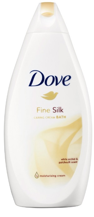 Dove Badcrème fine silk 750ml