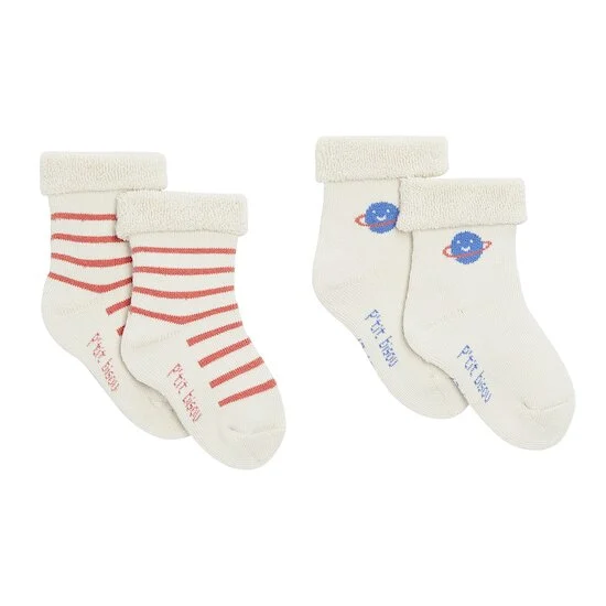 Mr Constellation Lot de 2 chaussettes   Planète        17/18   de               P'tit bisou
