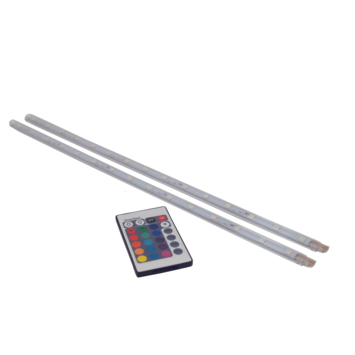 Prolight LED-strips gekleurd 40 cm met afstandsbediening (IP20) 2 stuks