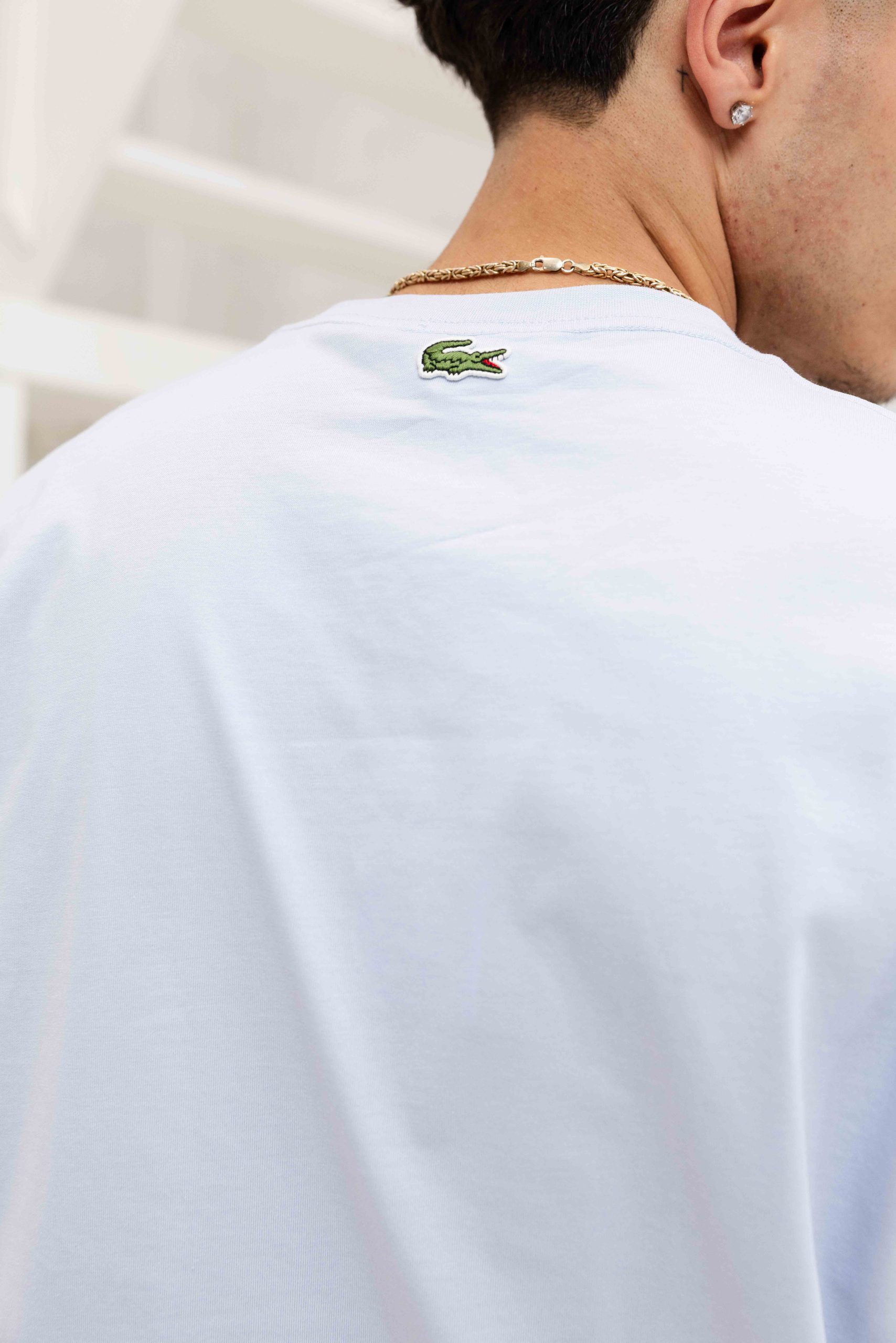 Lacoste Jersey T-Shirt Heren Lichtblauw