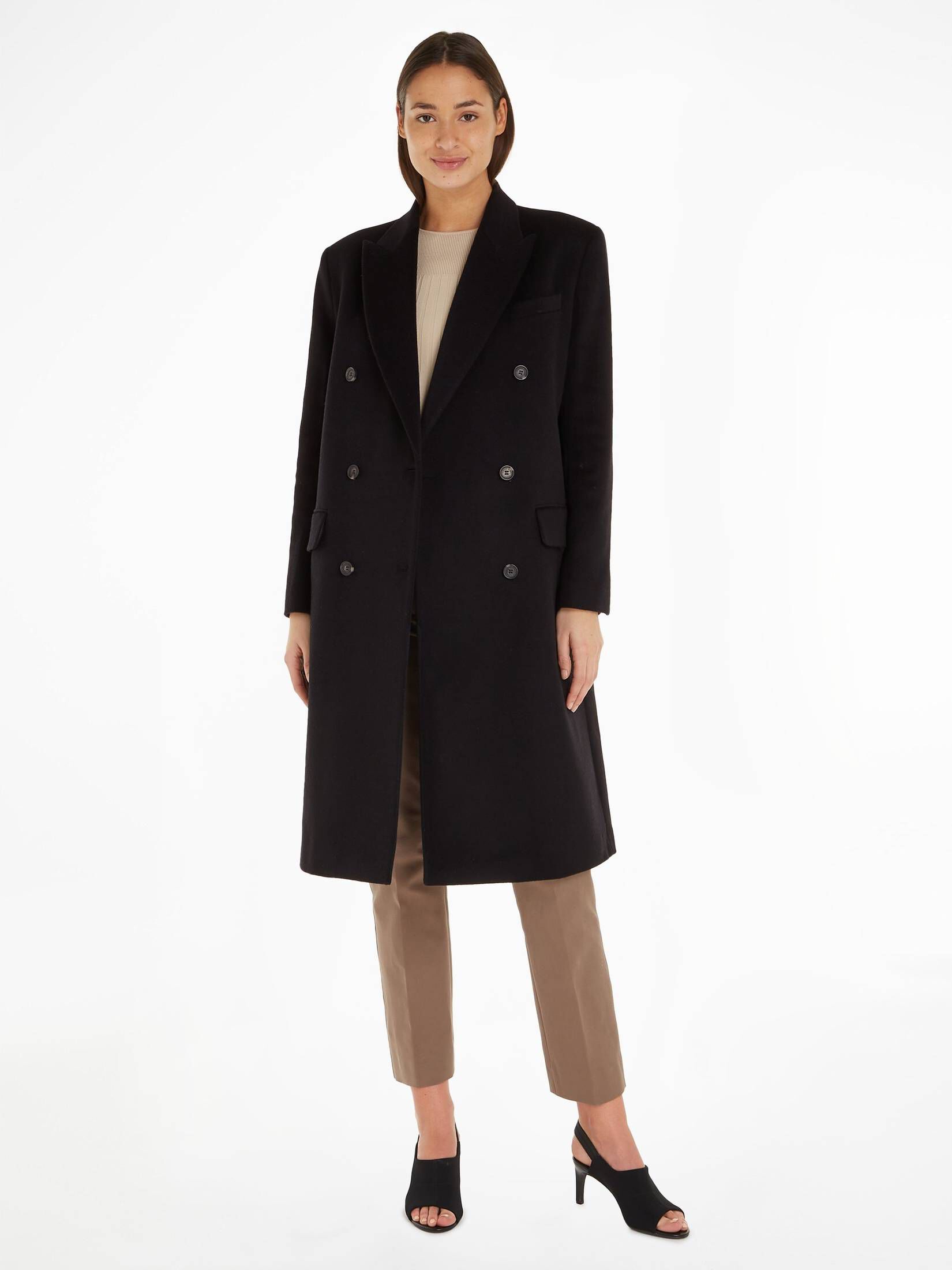 CALVIN KLEIN| Damen Mantel mit Wolle