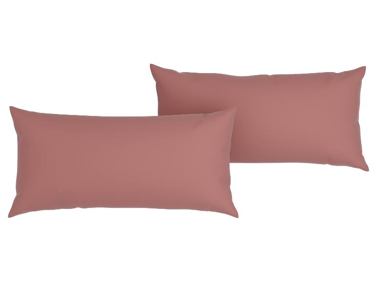 2 Mousseline kussenslopen 80 x 40 cm