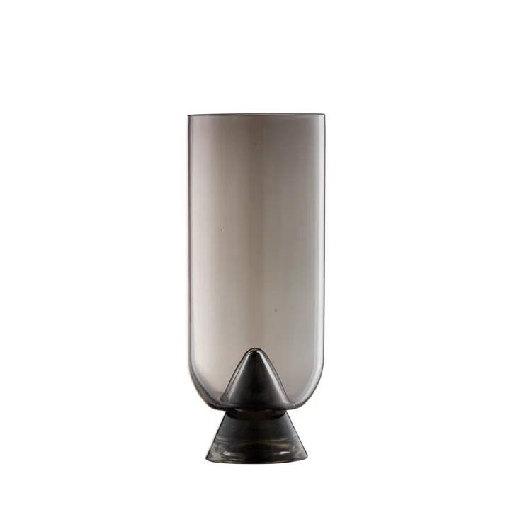 AYTM - Glacies Vase Ø 7,6 x H 18 cm, schwarz