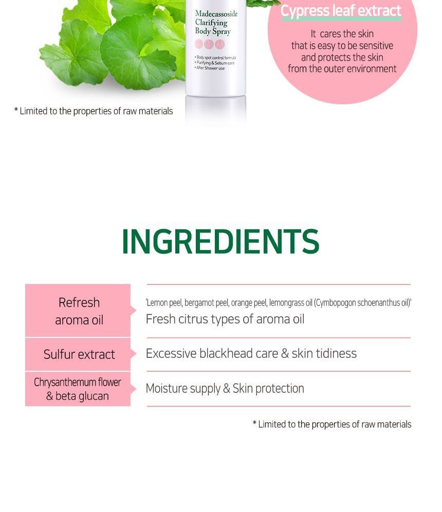 PETITFEE - Koelf Madecassoside Clarifying Body Spray 150ml