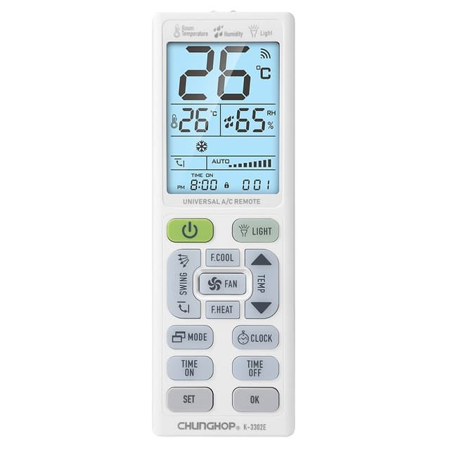 Fjernbetjening CHUNGHOP K-3302E Universal Reserveklimaanlæg AC