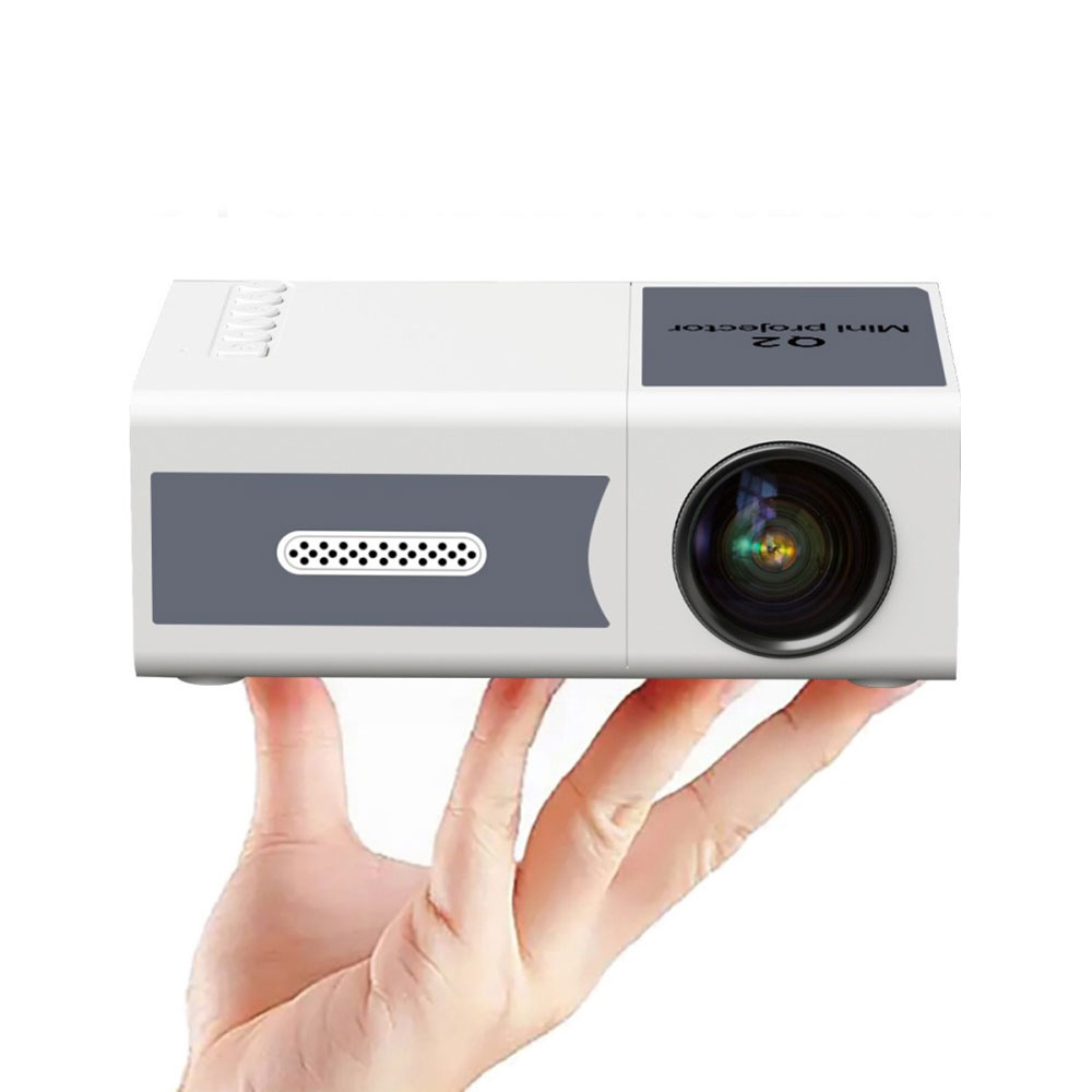 Mini Multimedia LED Projektor Beamer Heimkino (40 ANSI Lumen) 1080p / HDMI / USB - Grau