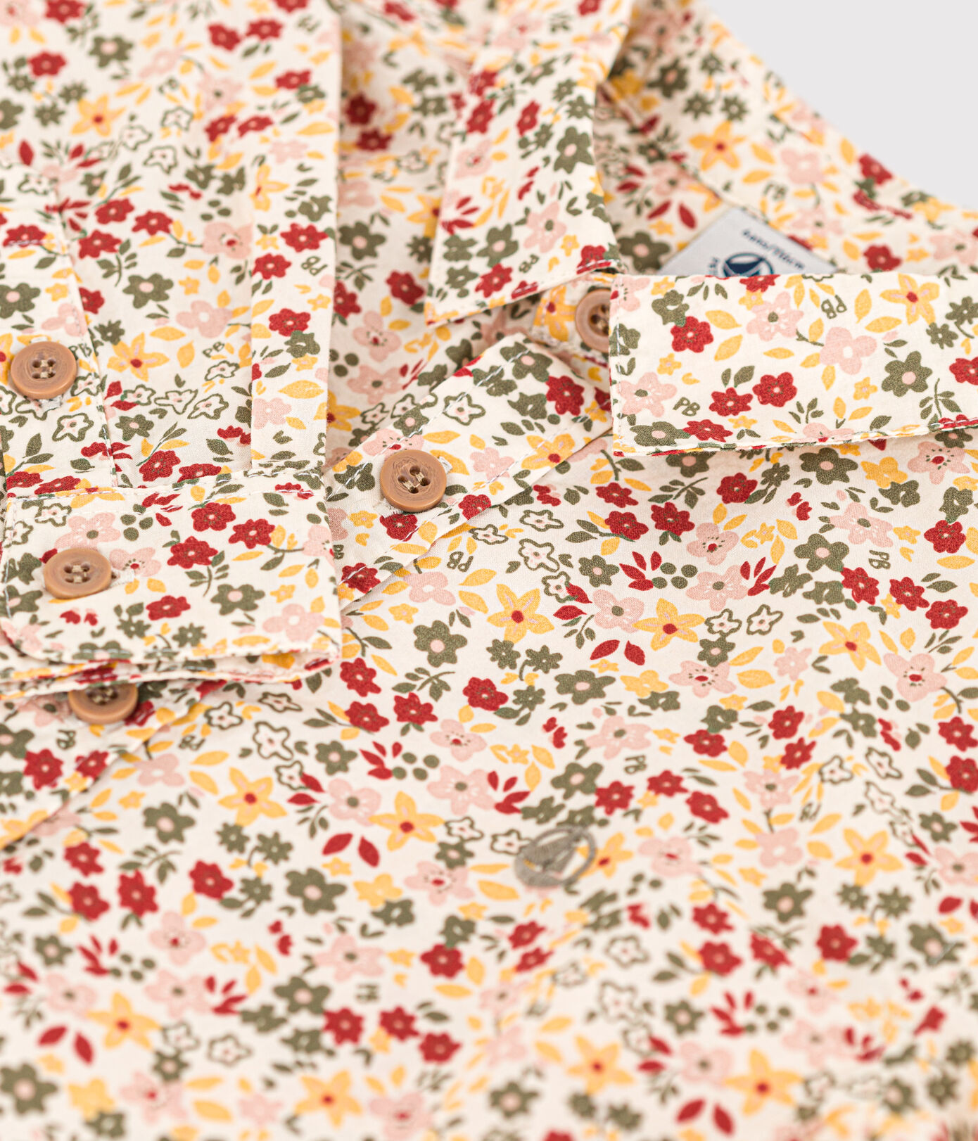 Chemise imprimée en popeline enfant garçon