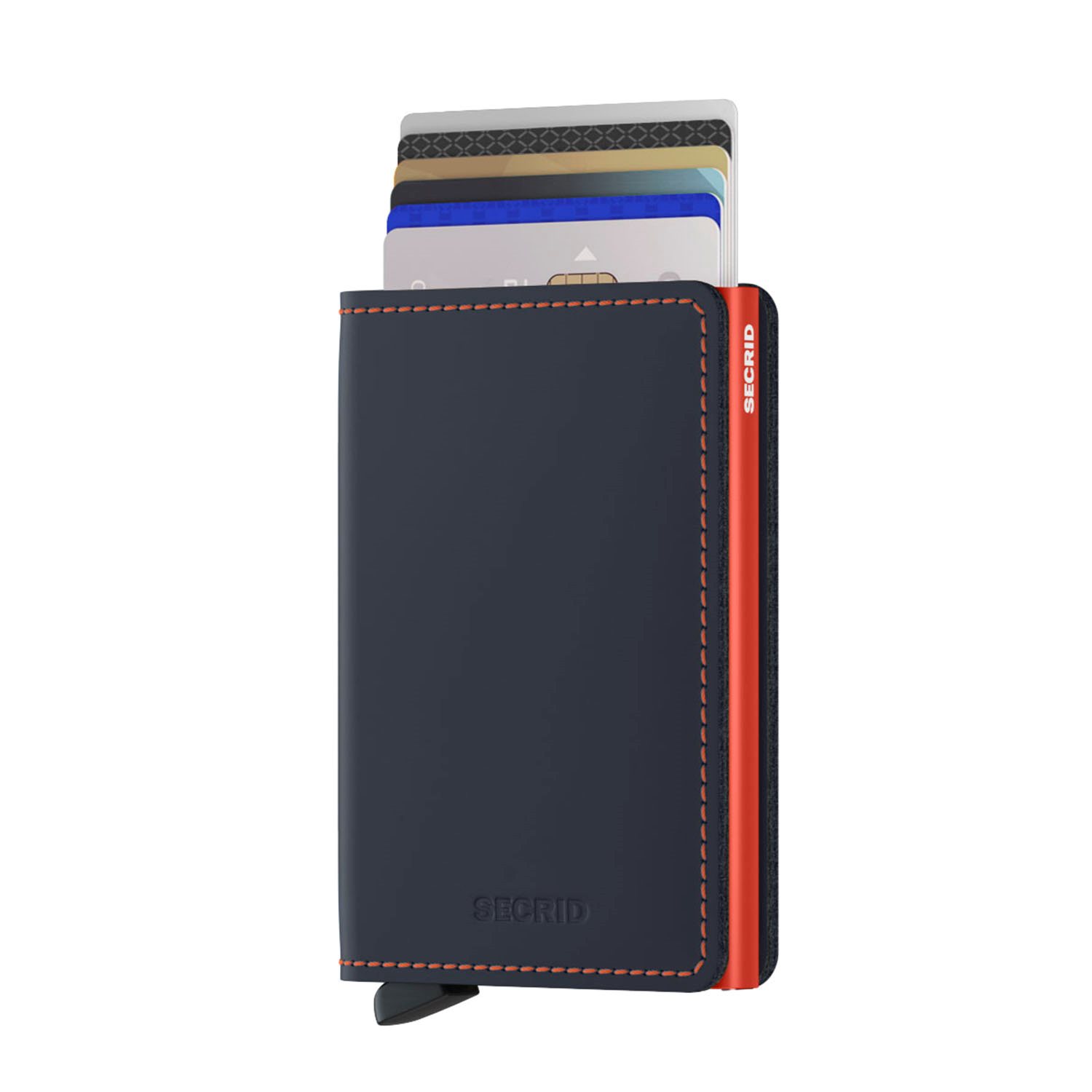 Secrid Slimwallet Portemonnee Matte night blue & orange