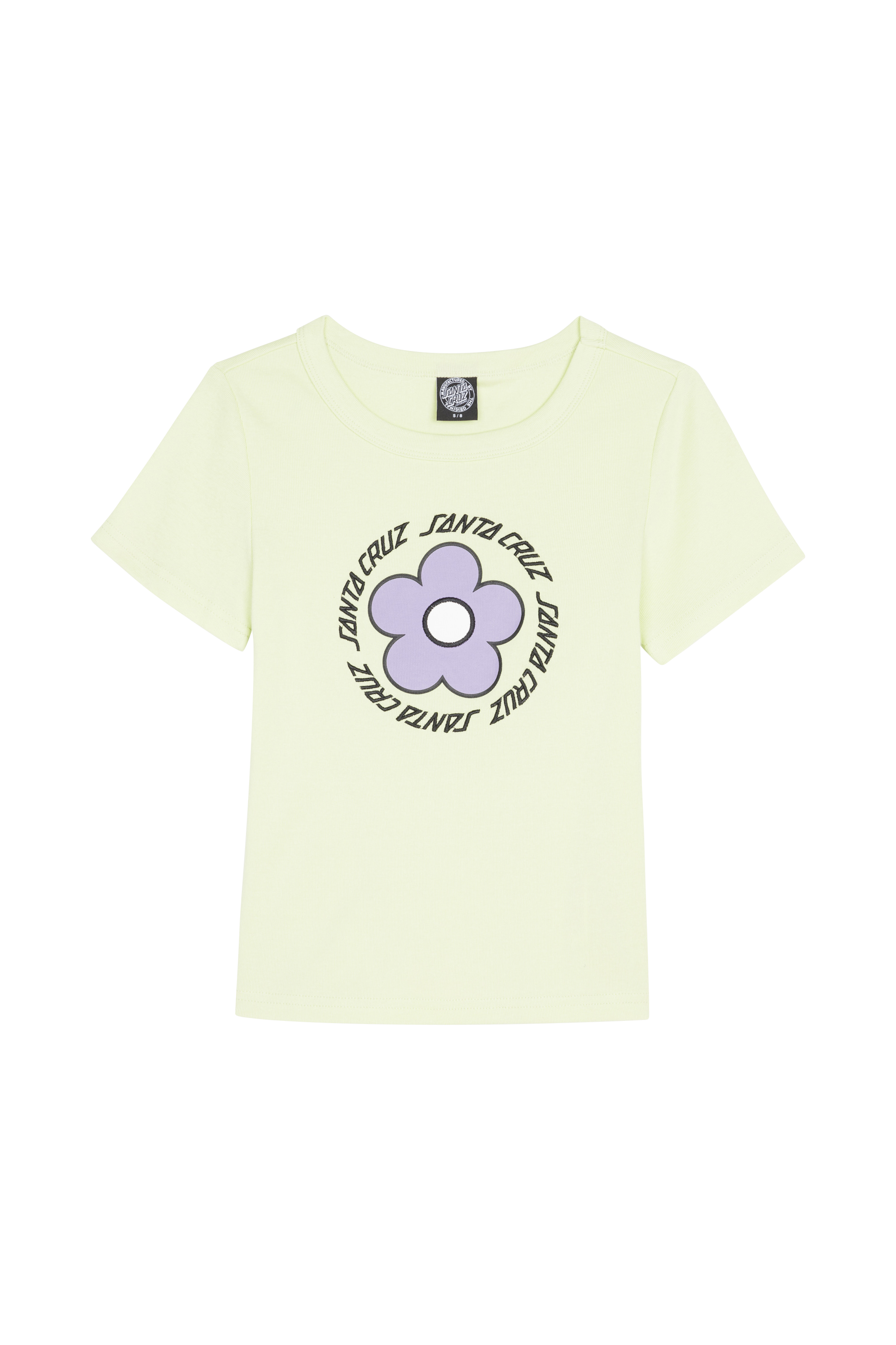 SANTA CRUZ T-shirt Daisy Ring Dot Jaune