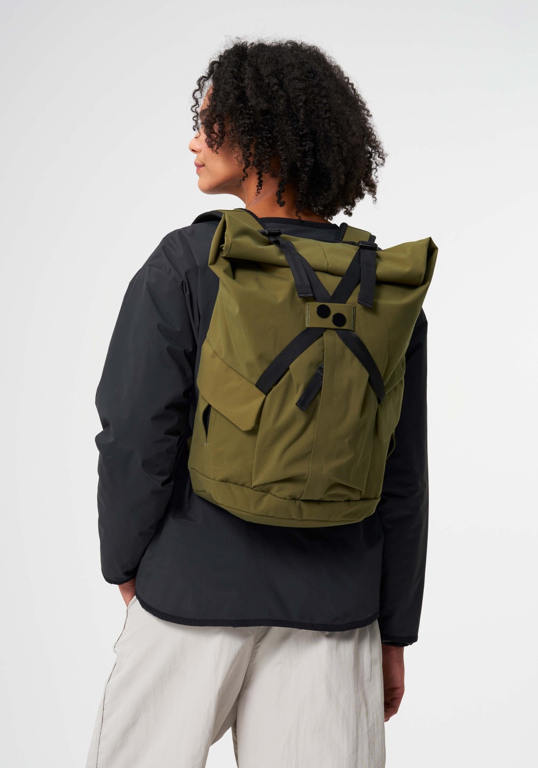 Pinqponq Rucksack Kross Backpack Solid Olive