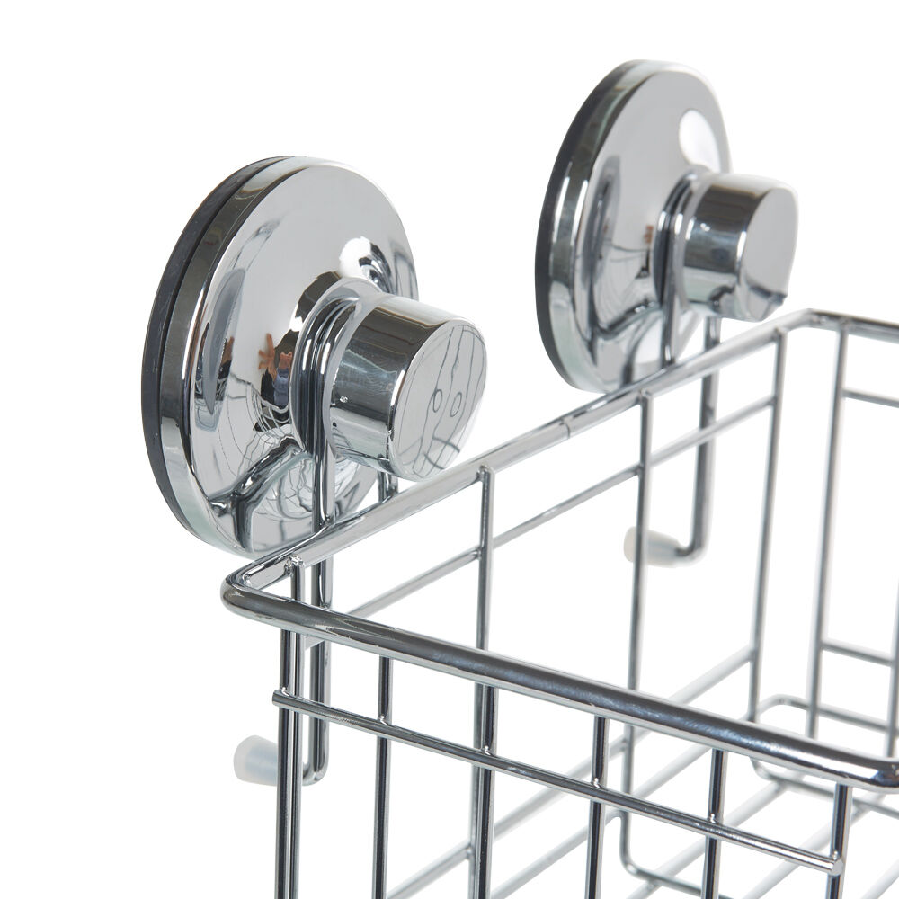 Panier de douche à ventouse inox