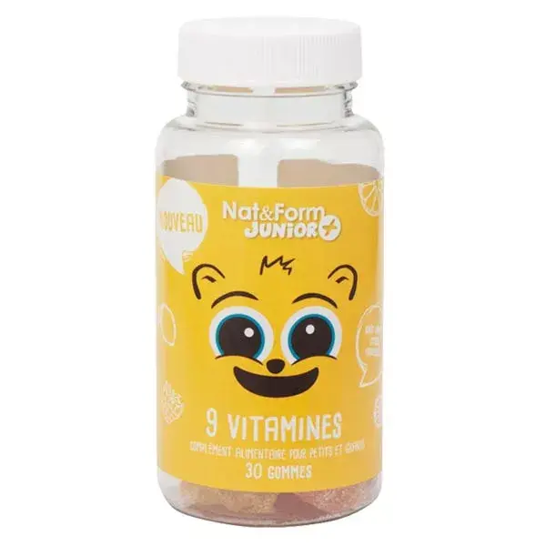 Nat & Form Junior 9 Vitaminas 30 Gomas