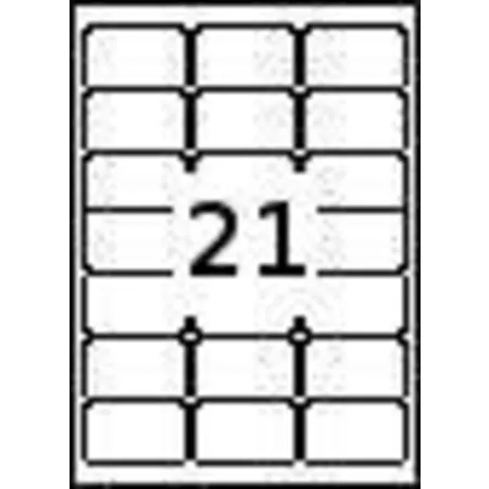 Kores Etiketten DIN A4, 63,5 x 38,1 mm, 525 Stück