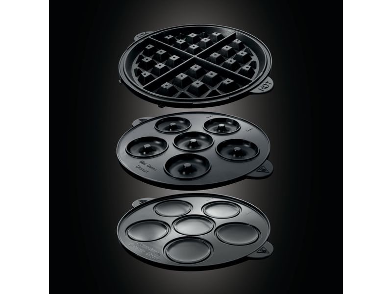 Russell Hobbs Waffeleisen Fiesta 3 in 1 Waffeleisen zur Herstellung von Waffeln, Cupcakes oder Donuts