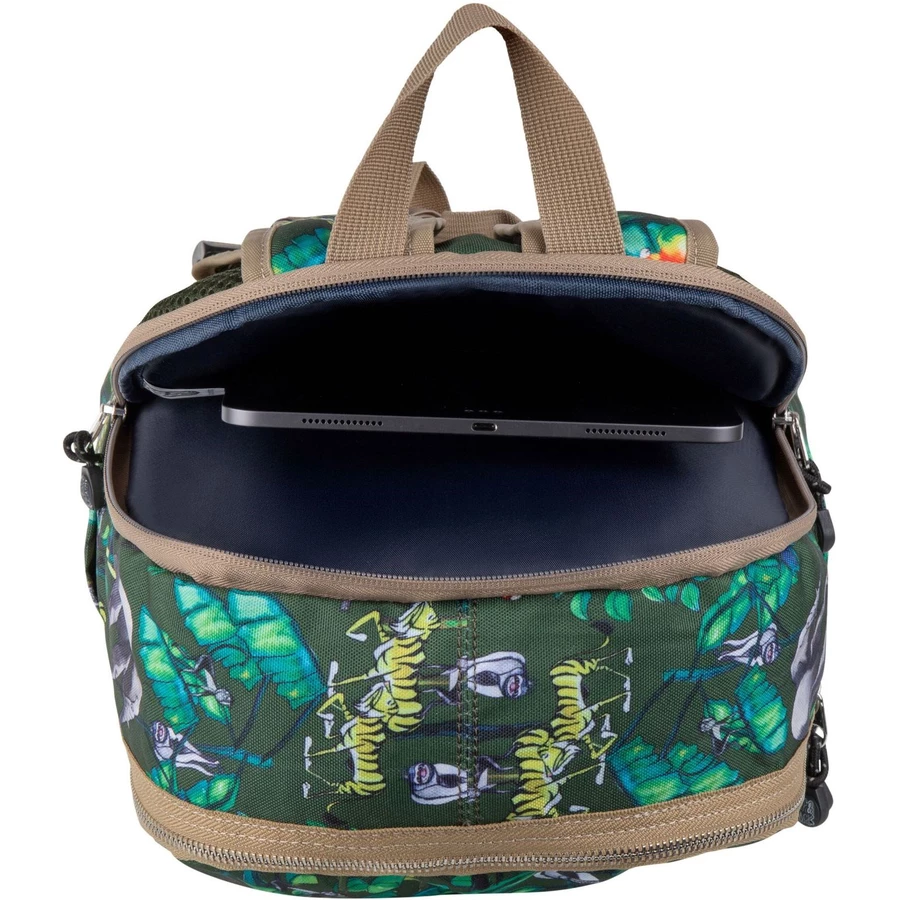 Pick & Pack Rucksack Happy Jungle M Bamboo Green