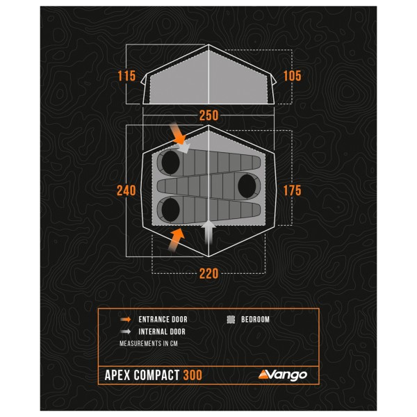 Vango - Apex Compact 300 - Tente 3 places