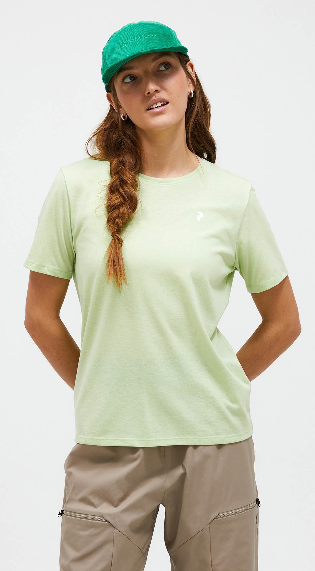Explore Graphic Tee Dame Vivid Green