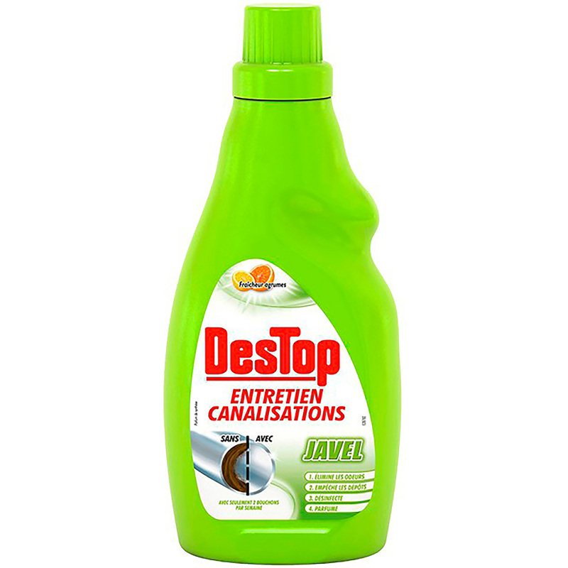 Entretien canalisation Destop Javel - Flacon de 750 ml
