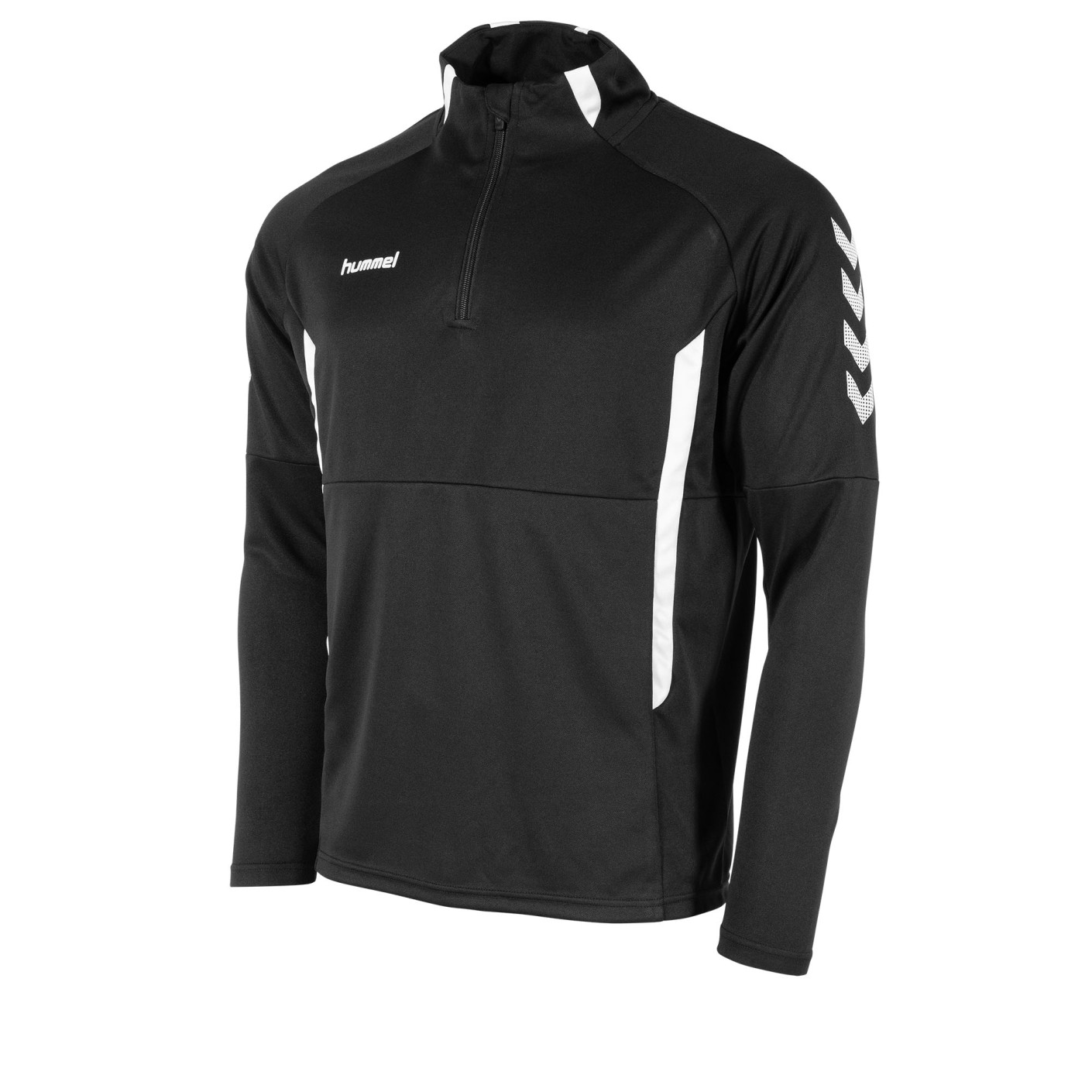 Hummel Authentic 1/4-Zip Trainingstrui Kids Zwart Wit