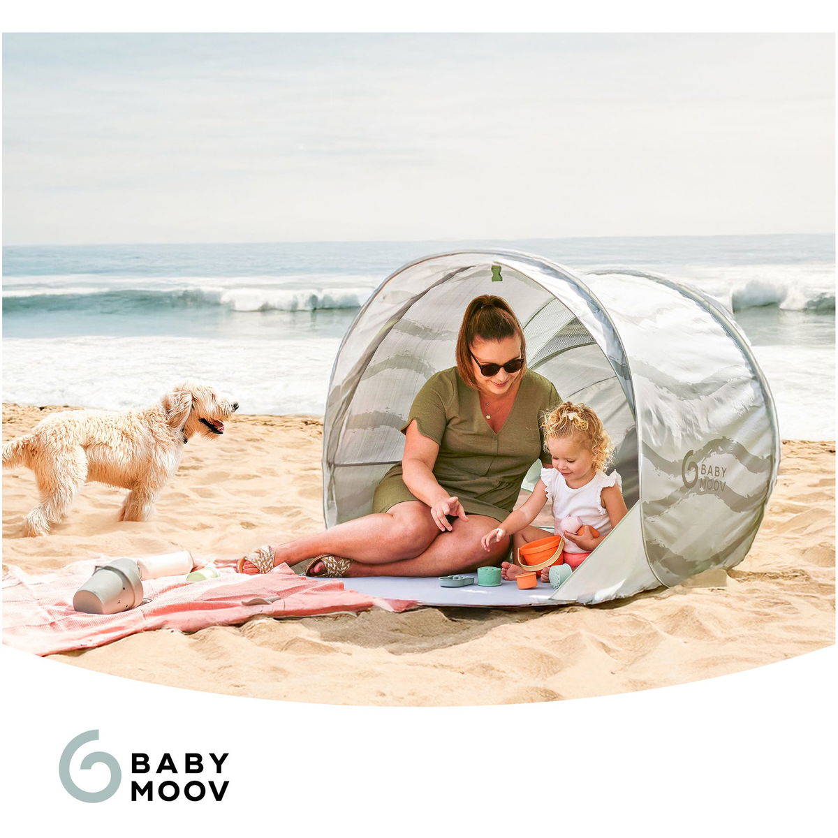 BabymoovBabymoov   Strandmuschel Moov und Protect green lagoon
