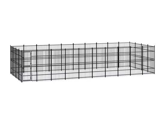 Chenil cage enclos pac noire 960 x 384 x 200 cm 02_0041841