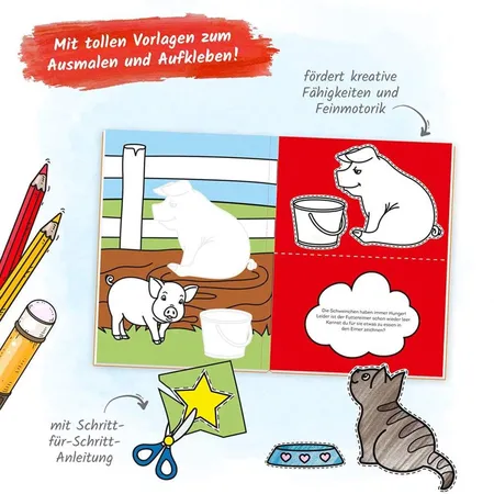 Trötsch Bastelbuch Bauernhof Bastelei
