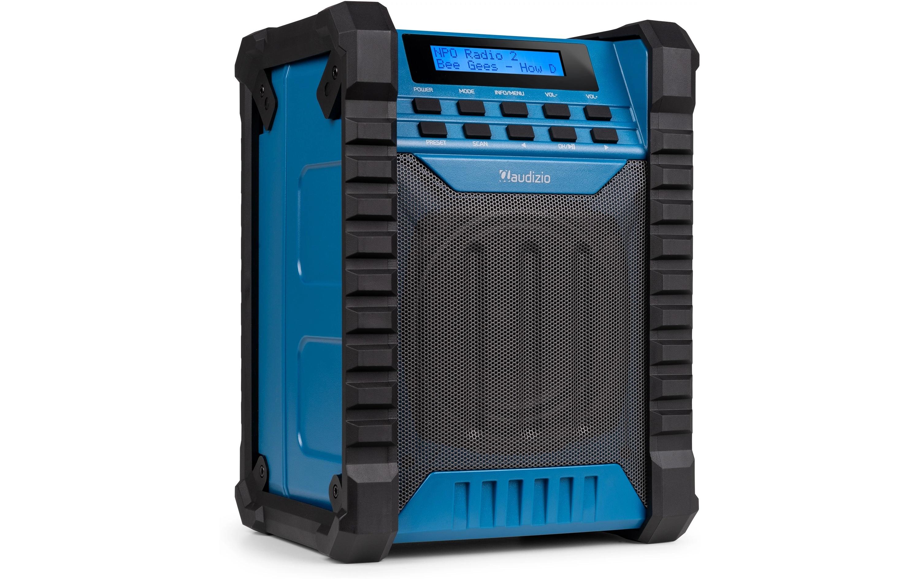Baustellenradio Temi BlauDAB+ Baustellen-Radio mit Akku und IP54