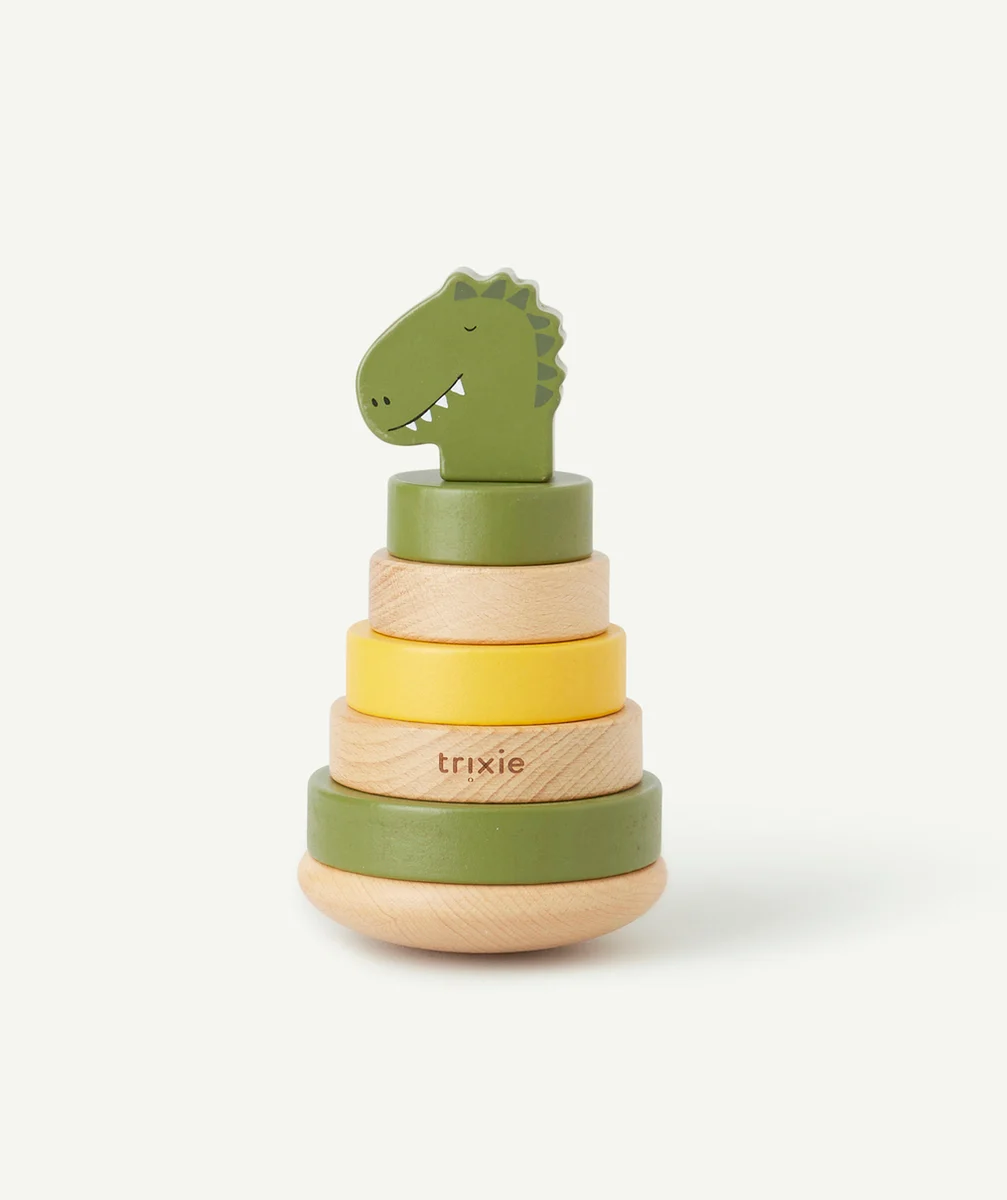 TRIXIETOUR À EMPILER EN BOIS MONSIEUR DINO