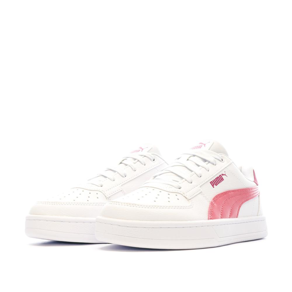 Puma Baskets Blanches/Roses Fille Puma Caven 2.0