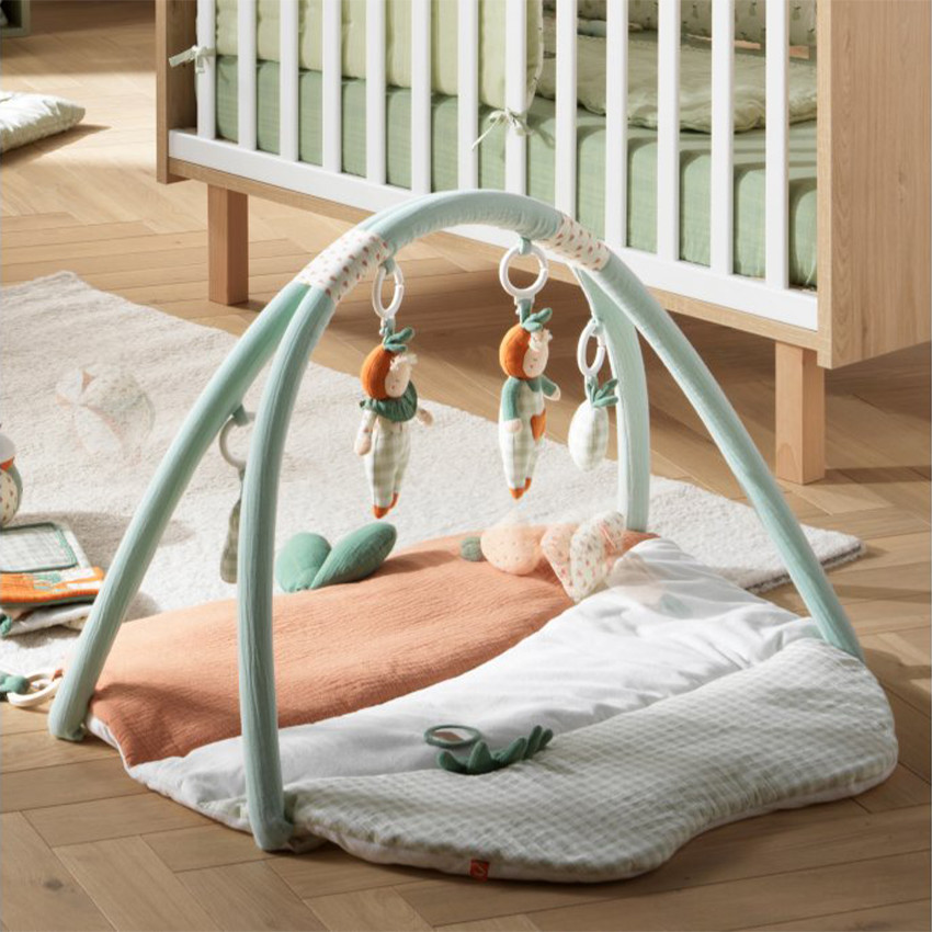Tapis d'éveil avec arceaux démontables Botanica