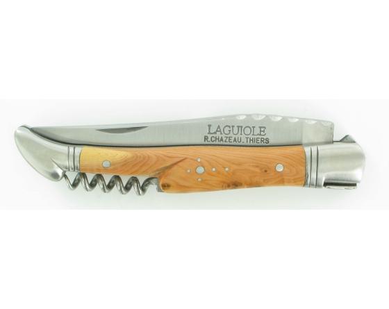 Laguiole Genévrier Carbone Couteau de poche Laguiole par Chazeau Honoré
