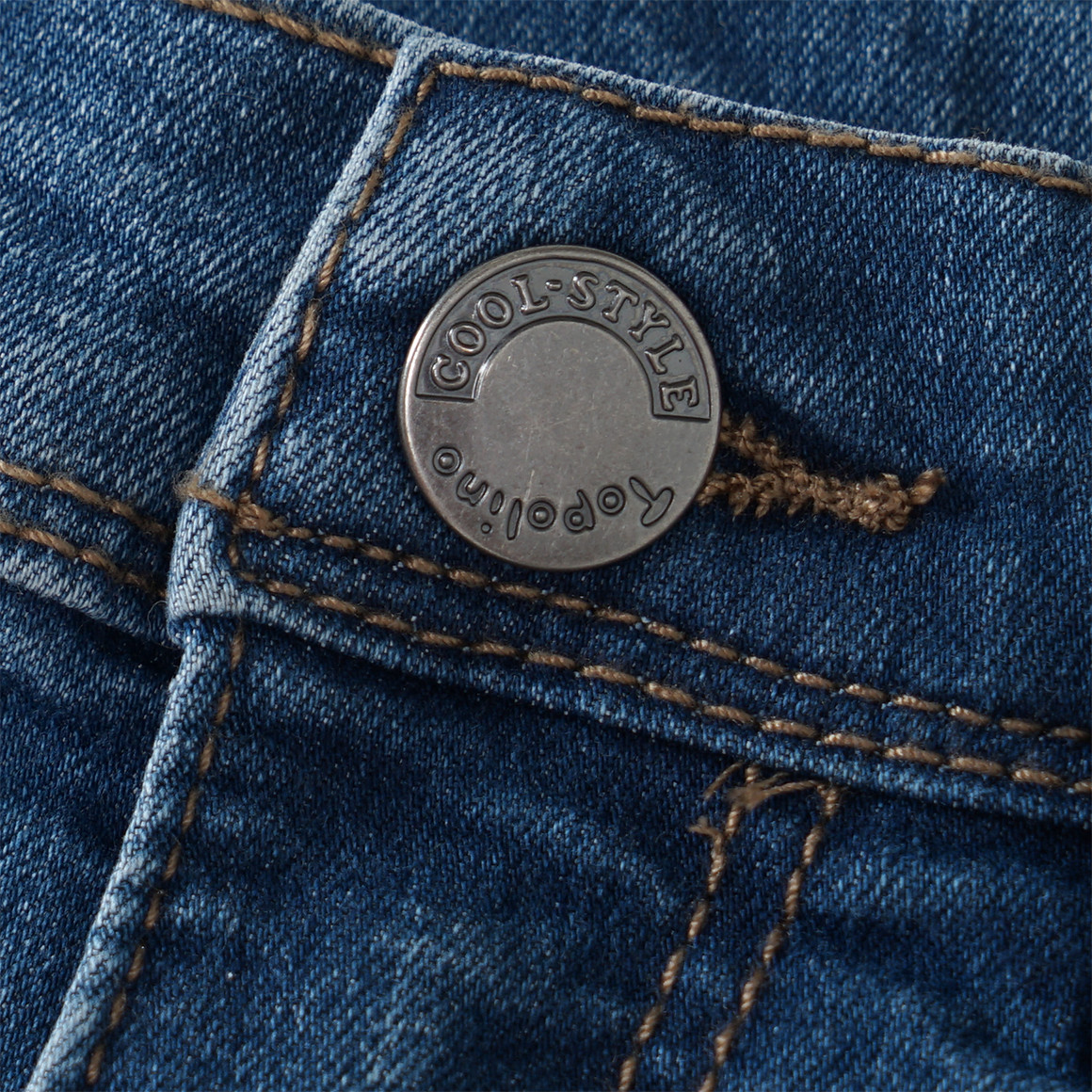 Famy 2 Jungen Skinny-Jeans im 5-Pocket-Style blau / grau