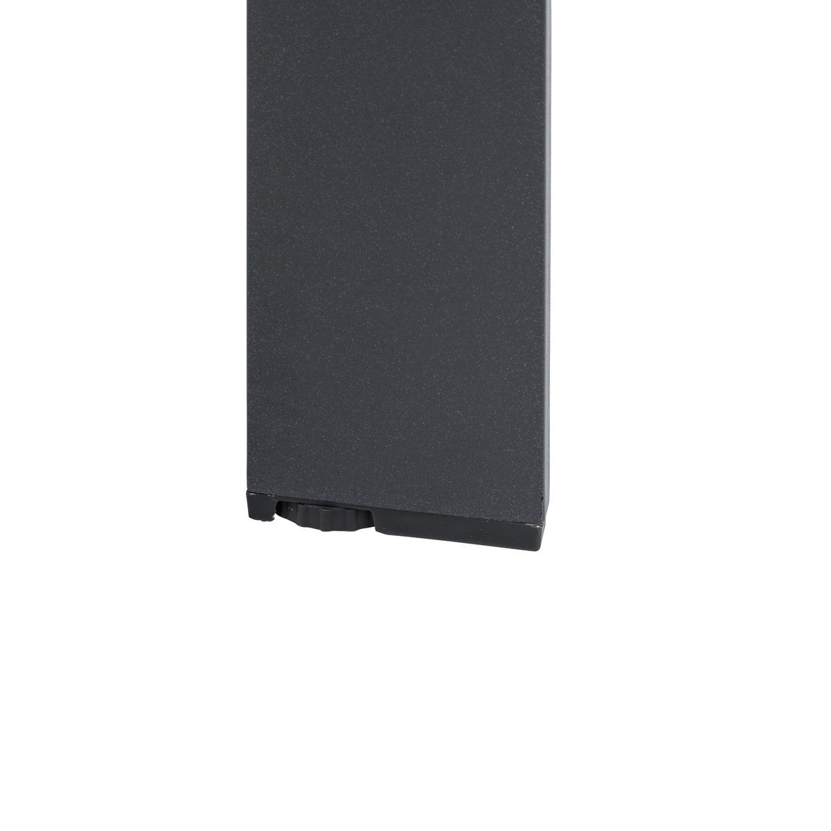TABLE EVASION EXTENSIBLE ALUMINIUM HONEY GRAPHITE 14 PLACES