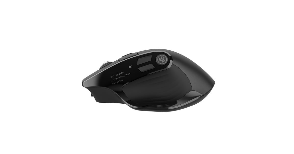 JLabEpic Wireless Mouse  (Zwart, 1200 - 2400 DPI, Bluetooth 5.2 / 2.4 GHz / USB)