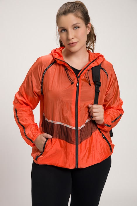 Funktionsjacke, Kapuze, 2-Wege-Zipper, wasserabweisend