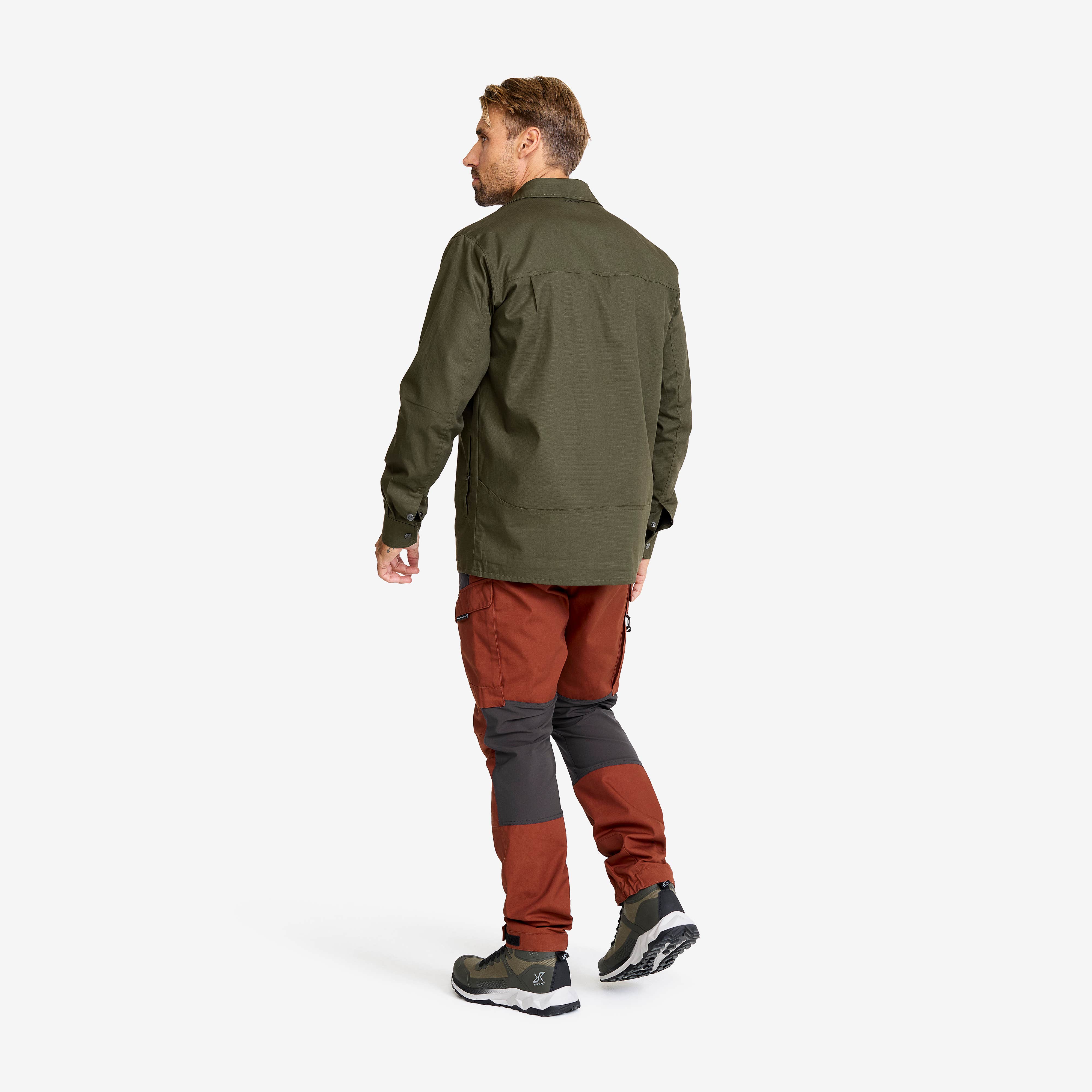 Outback Fleece Lined Overshirt Herre Deep Depths