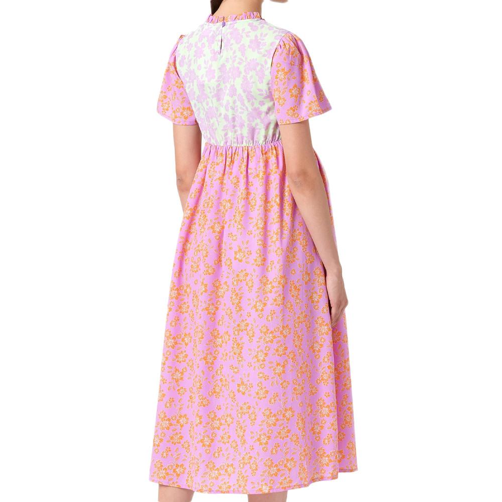 Mamalicious Robe de grossesse Rose/Verte Femme Mamalicious Dante
